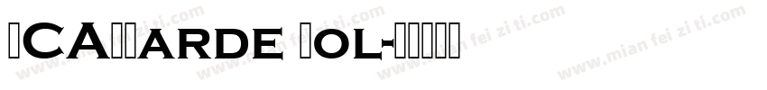 BCAVGarde Bol字体转换